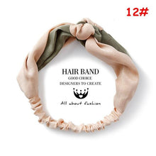 Cargar imagen en el visor de la galería, Twist Cross Floral Elastic Knotted Headband