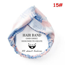 Cargar imagen en el visor de la galería, Twist Cross Floral Elastic Knotted Headband