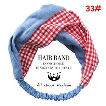 Cargar imagen en el visor de la galería, Twist Cross Floral Elastic Knotted Headband