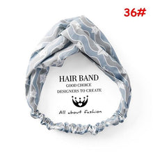 Cargar imagen en el visor de la galería, Twist Cross Floral Elastic Knotted Headband
