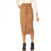 Cargar imagen en el visor de la galería, Wrap Waist Knot Split Back Skirt