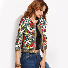 Load image into Gallery viewer, Embroidery Tribal Vintage Autumn Coat