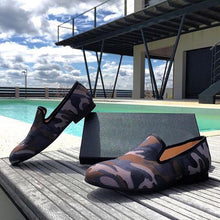 Load image into Gallery viewer, Handmade Classic Camouflage Men's Loafers