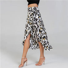 Charger l'image dans la galerie, Waist Knot Leopard Print Midi Skirt