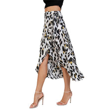 Charger l'image dans la galerie, Waist Knot Leopard Print Midi Skirt