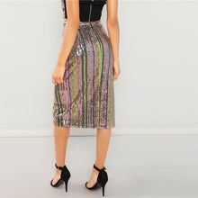 Cargar imagen en el visor de la galería, Sequin Embroidery Skirt