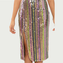 Cargar imagen en el visor de la galería, Sequin Embroidery Skirt
