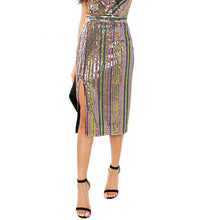Cargar imagen en el visor de la galería, Sequin Embroidery Skirt