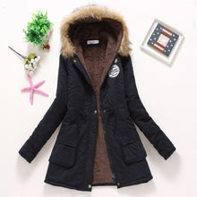 Load image into Gallery viewer, Hooded medium-long casual parka