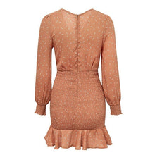 Charger l&#39;image dans la galerie, Pleated V-neck Long Sleeve Elastic High Waist Mermaid Dress