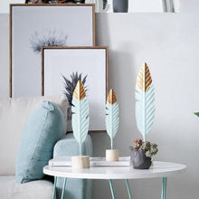 Load image into Gallery viewer, Modern Feather Wooden Miniature Figurines