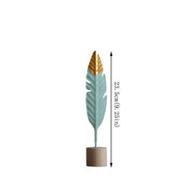 Load image into Gallery viewer, Modern Feather Wooden Miniature Figurines