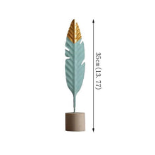 Load image into Gallery viewer, Modern Feather Wooden Miniature Figurines