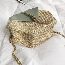 Load image into Gallery viewer, Hexagon Rattan Handmade Woven Bag