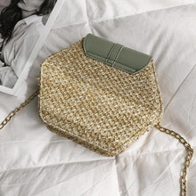 Load image into Gallery viewer, Hexagon Rattan Handmade Woven Bag
