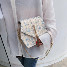 Load image into Gallery viewer, Hexagon Style Straw Lace embroidery Bag