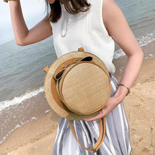 Load image into Gallery viewer, Hat Shaped Straw Bag