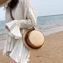 Load image into Gallery viewer, Hat Shaped Straw Bag