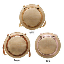 Load image into Gallery viewer, Hat Shaped Straw Bag