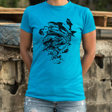 Load image into Gallery viewer, Sharks In A Tornado T-Shirt (Ladies)