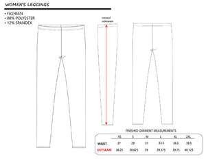 Leggings with Tropical leaves