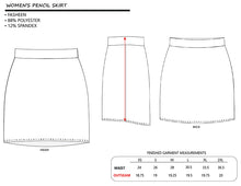 Load image into Gallery viewer, Pencil Skirt with Waves