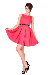 Numoco 6-8 Dress with contrafold - coral - BIG SALE! %