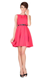 Numoco 6-8 Dress with contrafold - coral - BIG SALE! %