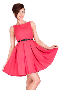 Numoco 6-8 Dress with contrafold - coral - BIG SALE! %