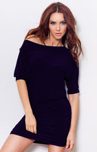 Load image into Gallery viewer, 16-4 Pleated dress with cut kimono - Dark Blue