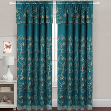 Load image into Gallery viewer, Gabriella - Snow Voile Embroidered Panel - Set of 2