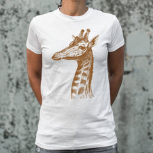 Load image into Gallery viewer, Placid Giraffe T-Shirt (Ladies)