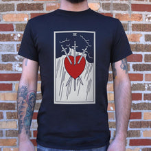 Load image into Gallery viewer, Tarot Three Of Swords T-Shirt (Mens)