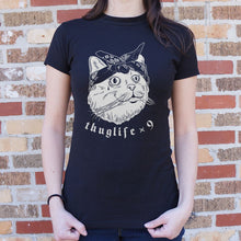 Load image into Gallery viewer, Thug Life Cat Times Nine T-Shirt (Ladies)