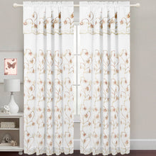 Load image into Gallery viewer, Gabriella - Snow Voile Embroidered Panel - Set of 2
