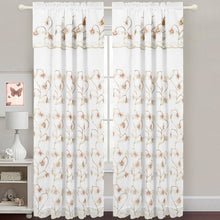 Load image into Gallery viewer, Gabriella - Snow Voile Embroidered Panel - Set of 2